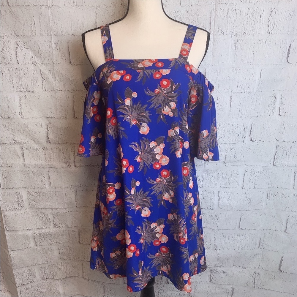 Kimchi Blue Floral Cold Shoulder Dress